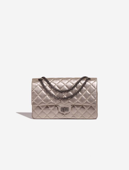 Chanel 255Reissue 226 ShinyChampagne Front  | Sell your designer bag on Saclab.com