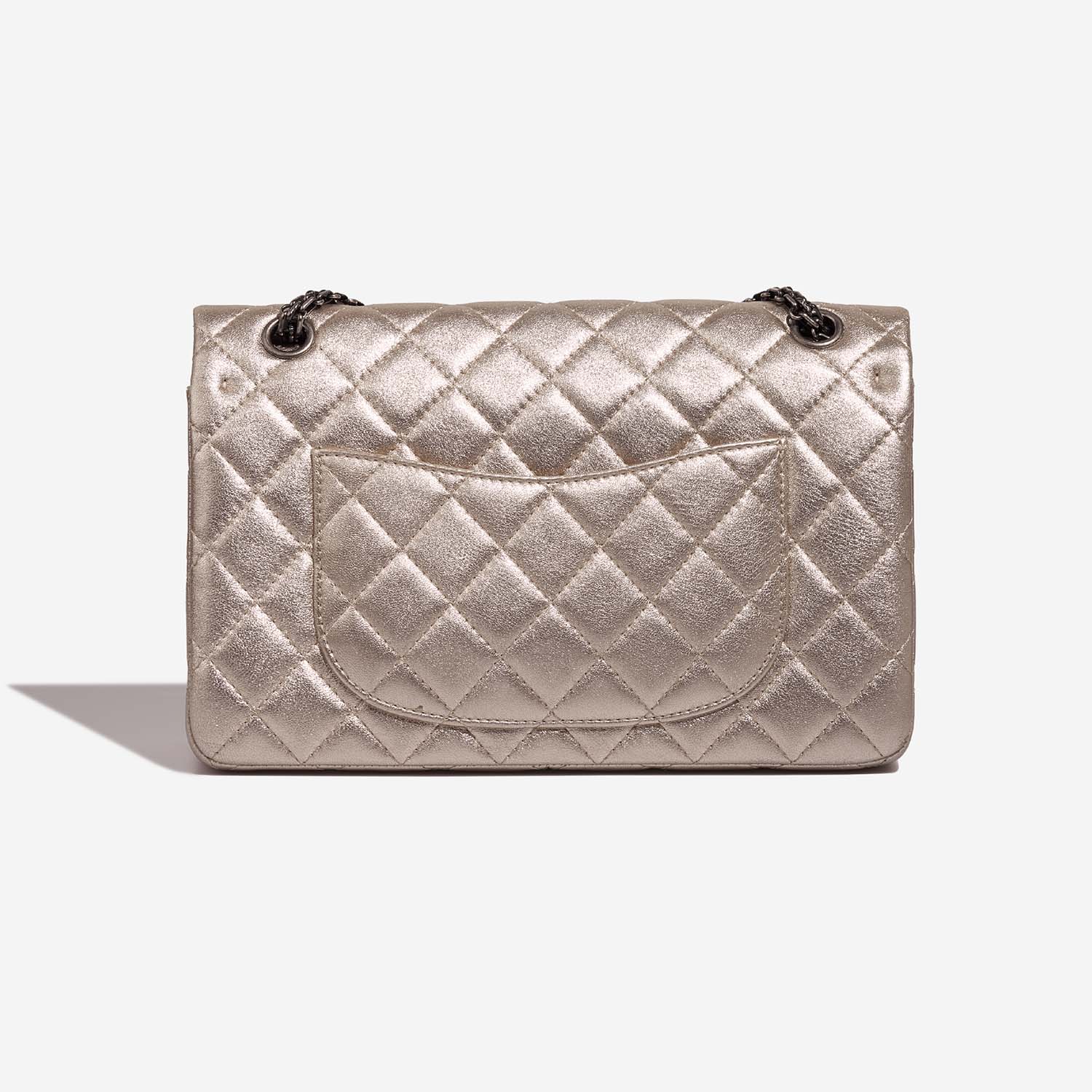 Chanel 255Reissue 226 ShinyChampagne Back  | Sell your designer bag on Saclab.com