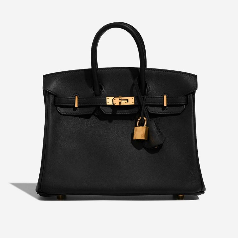 Hermès Birkin 25 Black Front  | Sell your designer bag on Saclab.com