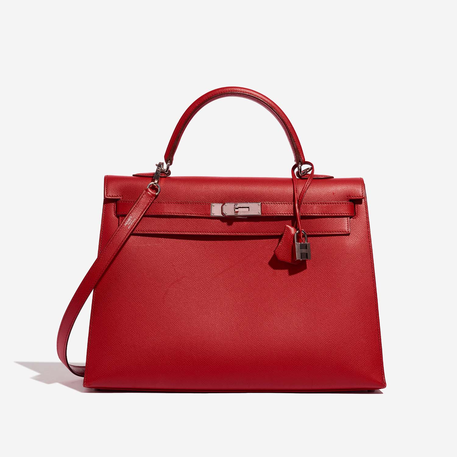 Hermès Kelly 35 RougeCasaque Front  | Sell your designer bag on Saclab.com