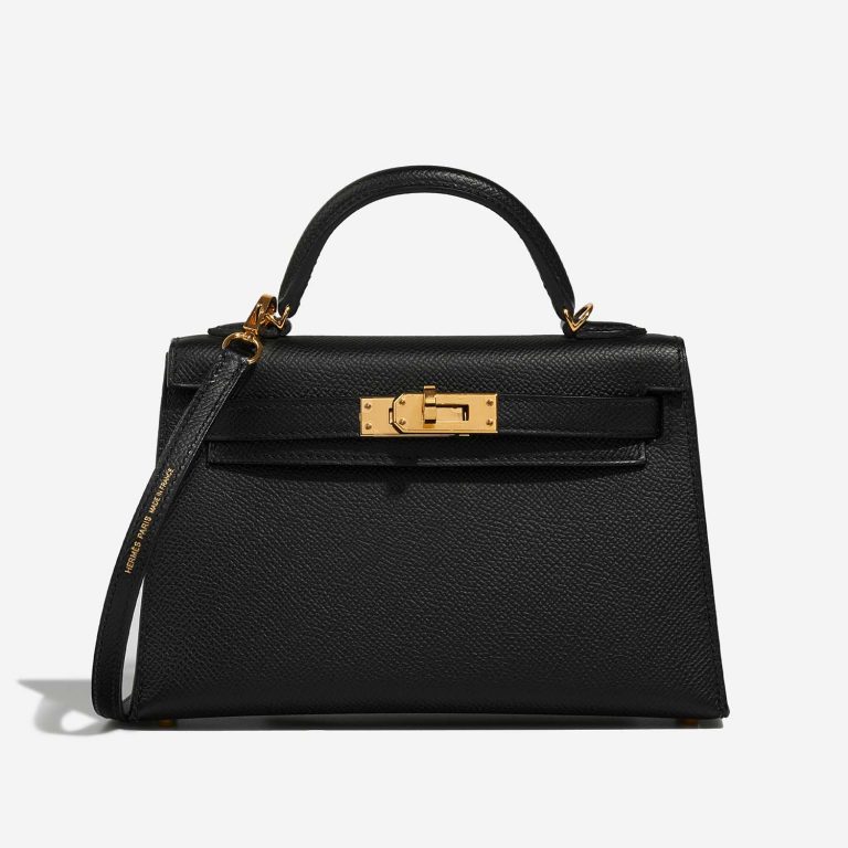 Hermès Kelly Mini Black Front  | Sell your designer bag on Saclab.com