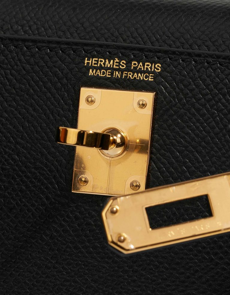 Hermès Kelly Mini Black Logo  | Sell your designer bag on Saclab.com