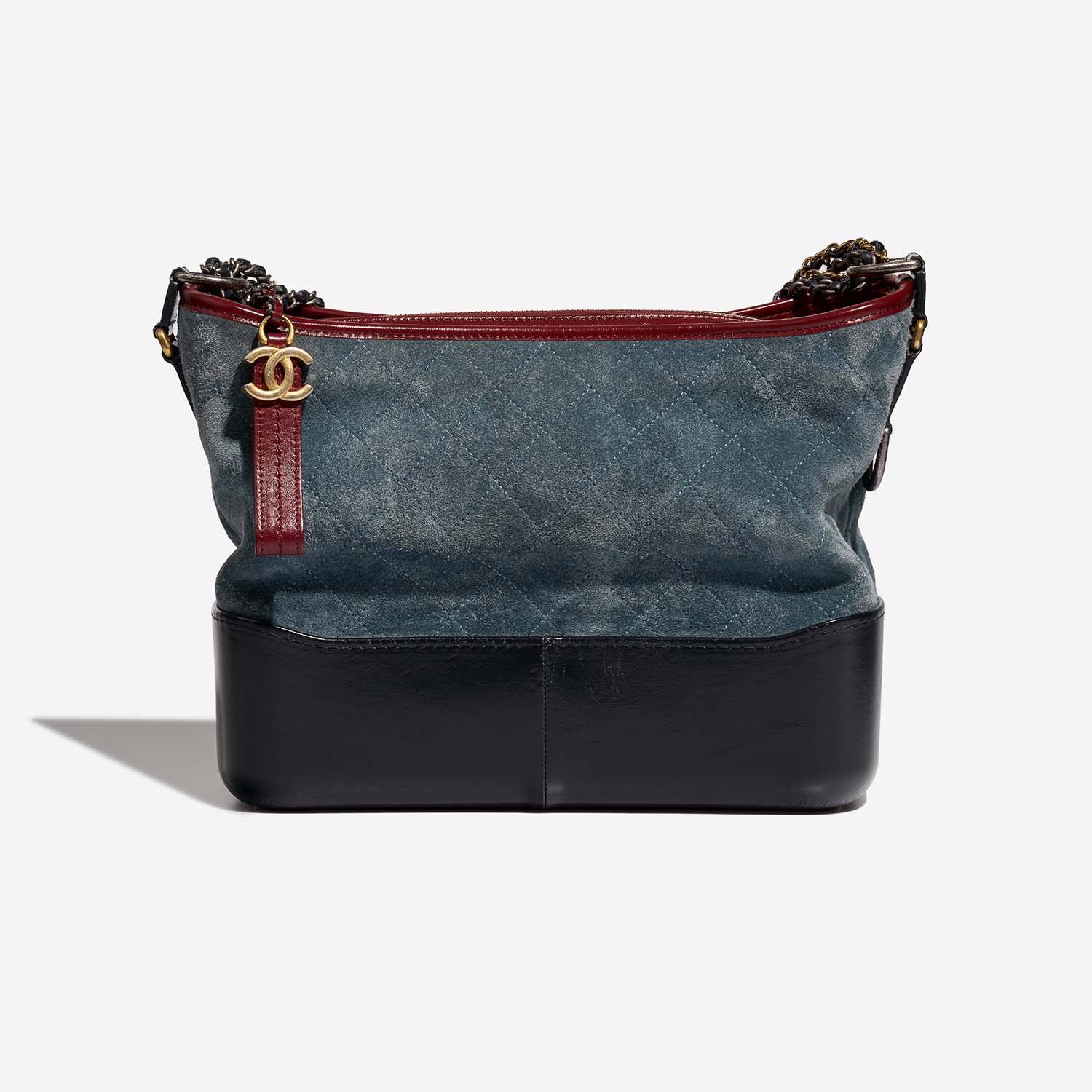 Chanel Gabrielle Medium Blue-Navy-Red 5B S | Sell your designer bag on Saclab.com