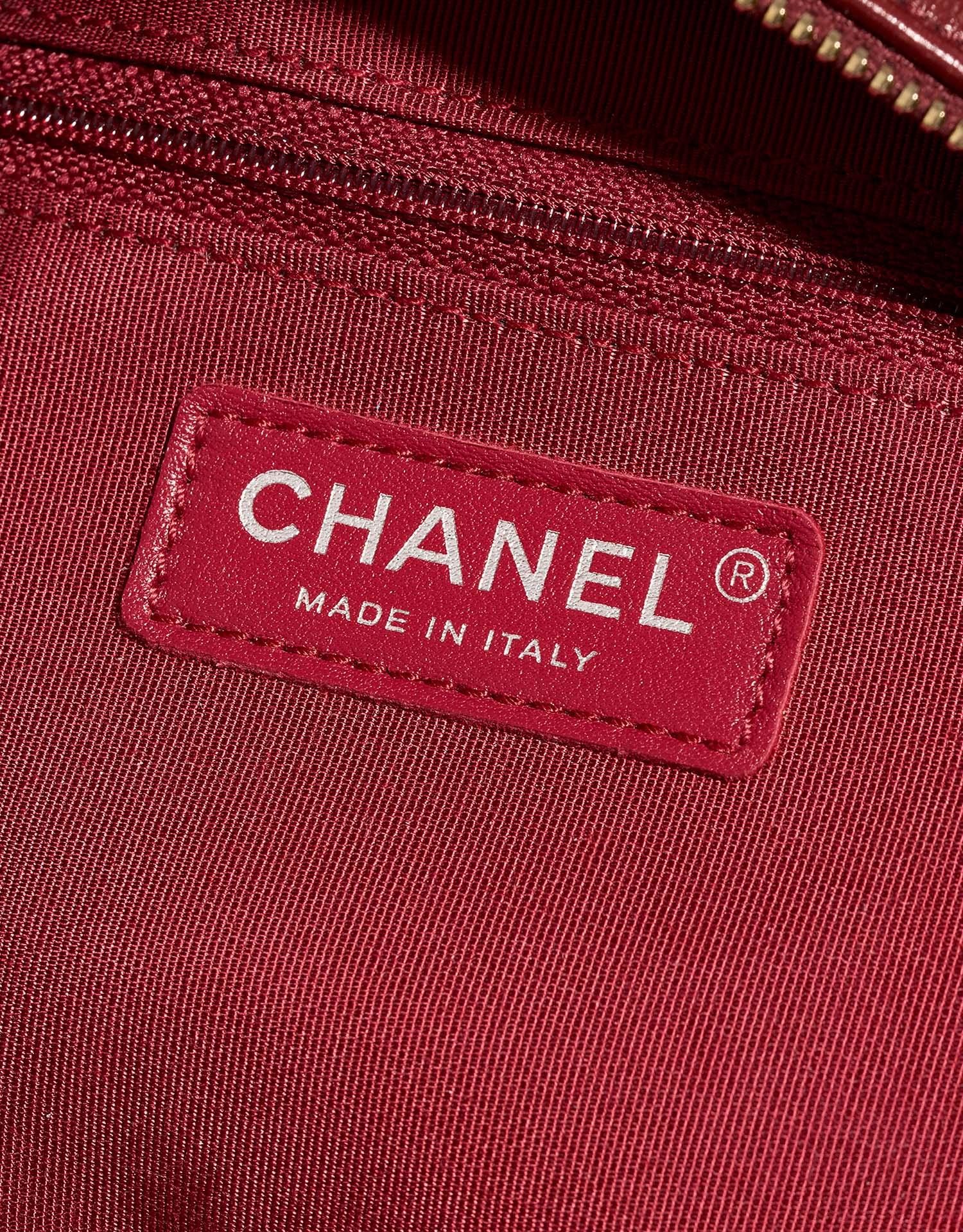Chanel Gabrielle Medium Blue-Navy-Red Logo  | Sell your designer bag on Saclab.com