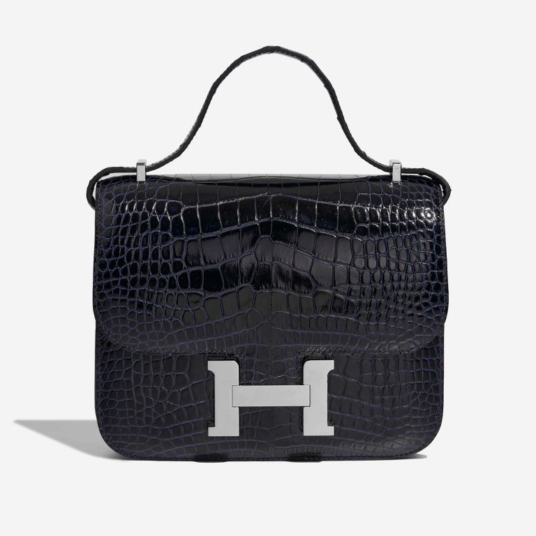 Hermès Constance 18 BleuMarine Front  | Sell your designer bag on Saclab.com