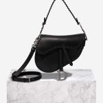 Dior Saddle Medium Black Front  | Sell your designer bag on Saclab.com