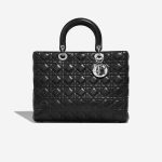 Dior Lady Large Black Front  | Sell your designer bag on Saclab.com