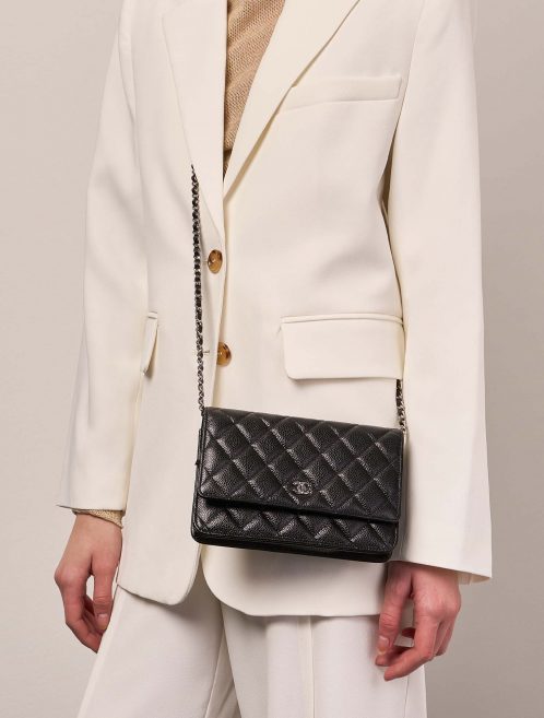 Chanel Timeless WalletOnChain Black Sizes Worn | Sell your designer bag on Saclab.com