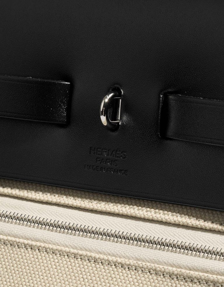 Hermès Herbag 39 Black-Beton Logo  | Sell your designer bag on Saclab.com