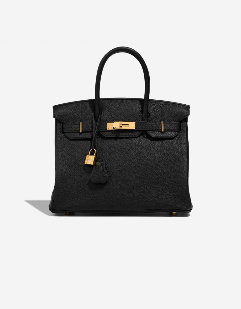 Hermès Birkin 30 Black Front  | Sell your designer bag on Saclab.com