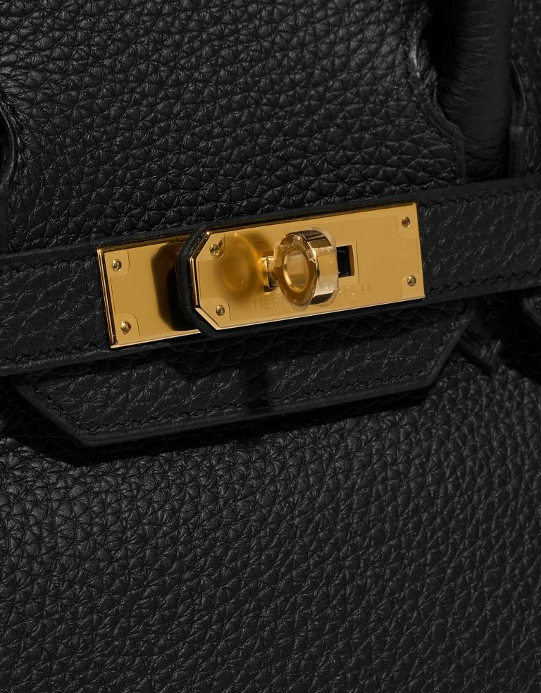 Hermès Birkin 30 Black Closing System  | Sell your designer bag on Saclab.com