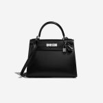 Hermès Kelly 28 Black Front  | Sell your designer bag on Saclab.com