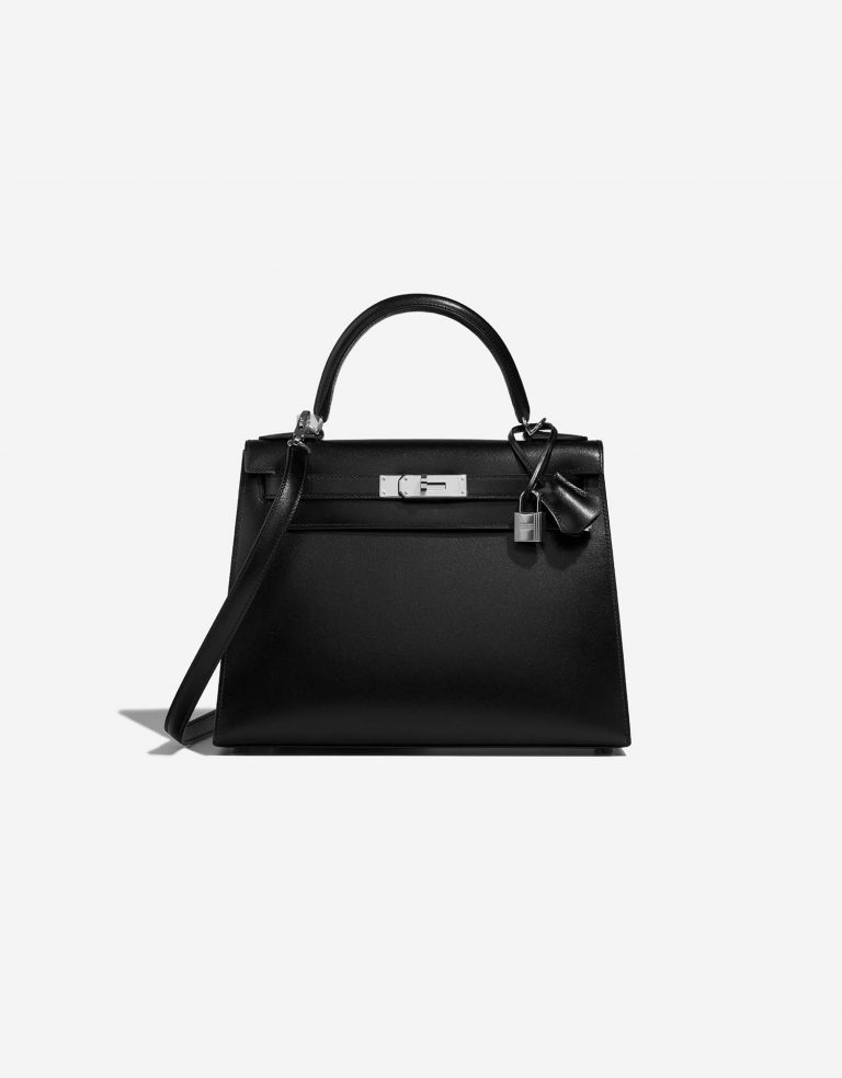 Hermès Kelly 28 Black Front  | Sell your designer bag on Saclab.com