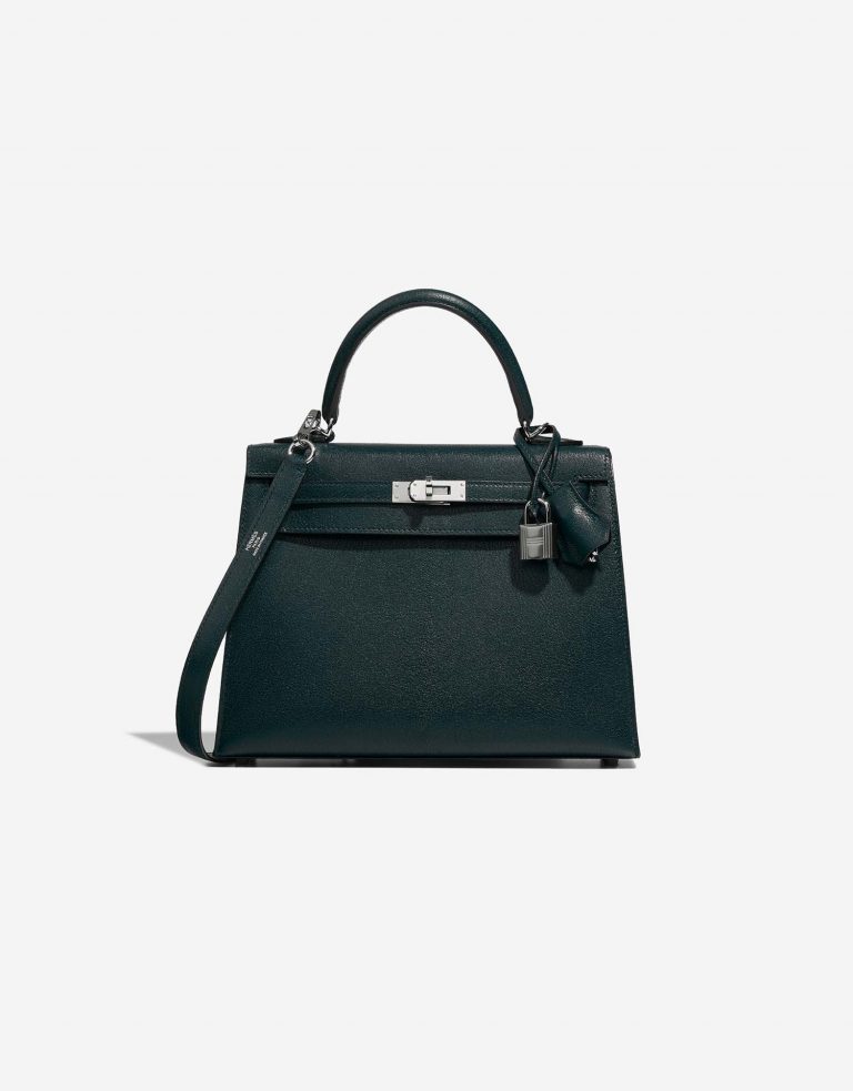 Hermès Kelly 25 VertCypress 0F | Sell your designer bag on Saclab.com