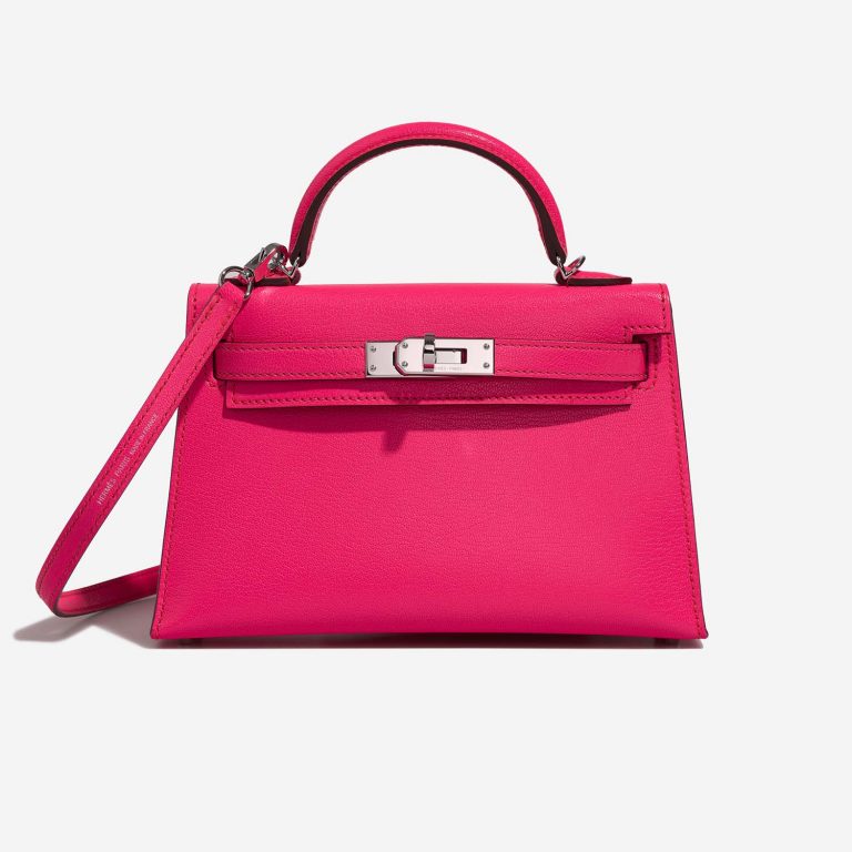 Hermès Kelly Mini RosePop-Framboise Front  | Sell your designer bag on Saclab.com