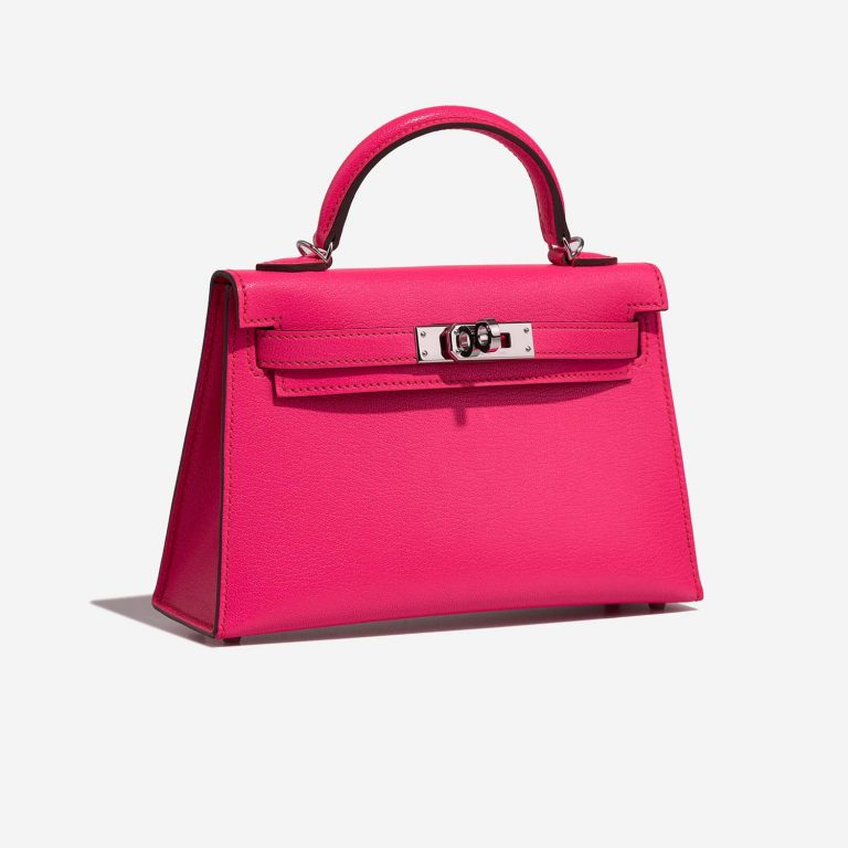 Hermès Kelly Mini RosePop-Framboise Side Front  | Sell your designer bag on Saclab.com