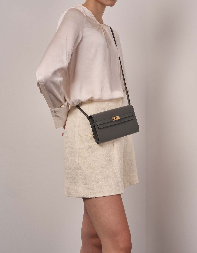 Hermès Kelly ToGo Etain Front | Verkaufen Sie Ihre Designer-Tasche auf Saclab.com
