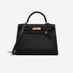 Hermès Kelly 32 Black Front  | Sell your designer bag on Saclab.com