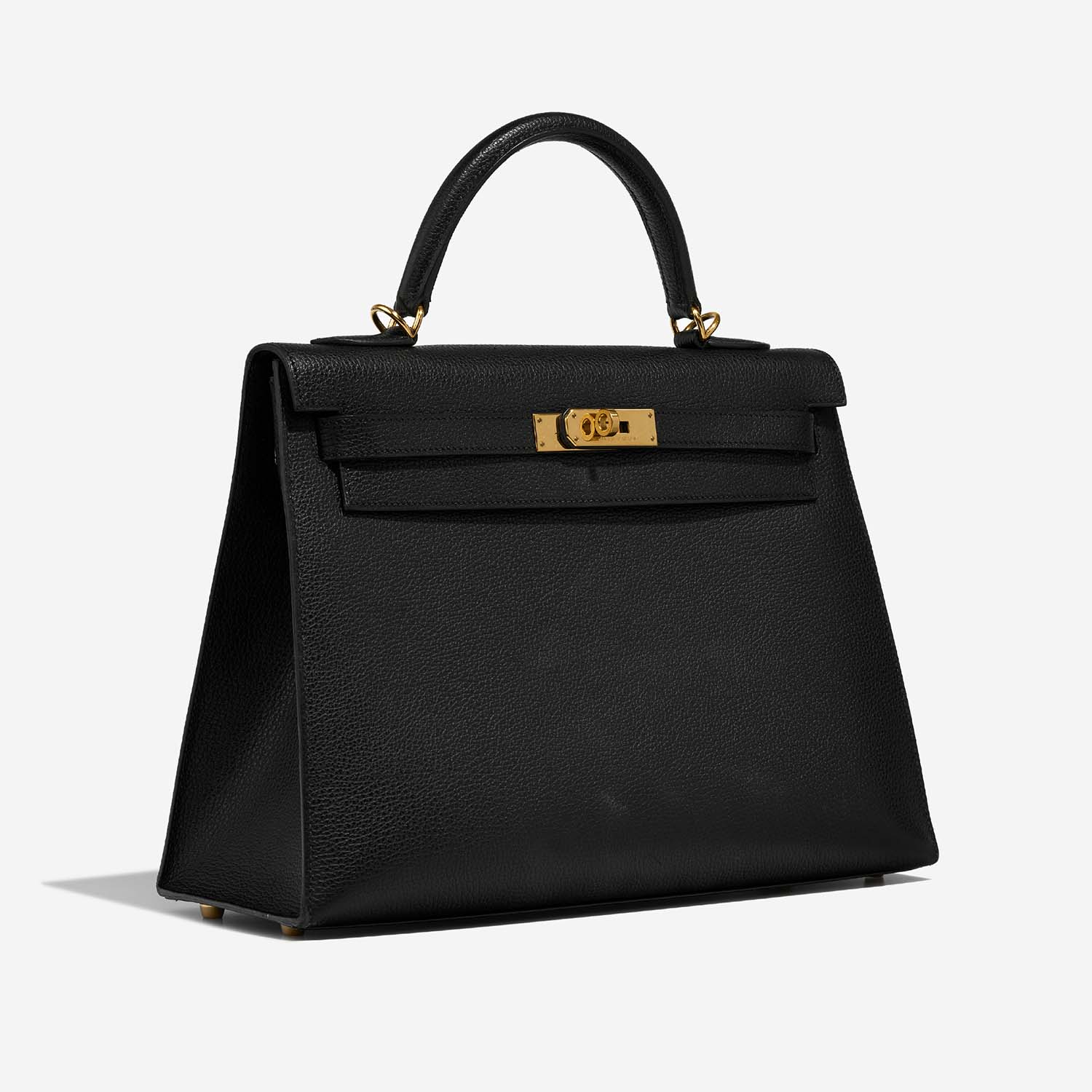 Hermès Kelly 32 Black Side Front  | Sell your designer bag on Saclab.com