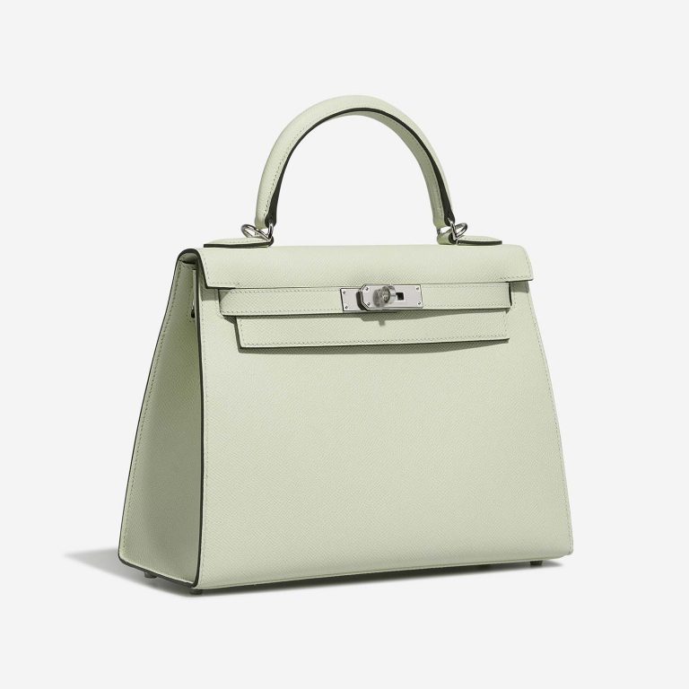 Hermès Kelly 28 VertFizz Side Front  | Sell your designer bag on Saclab.com