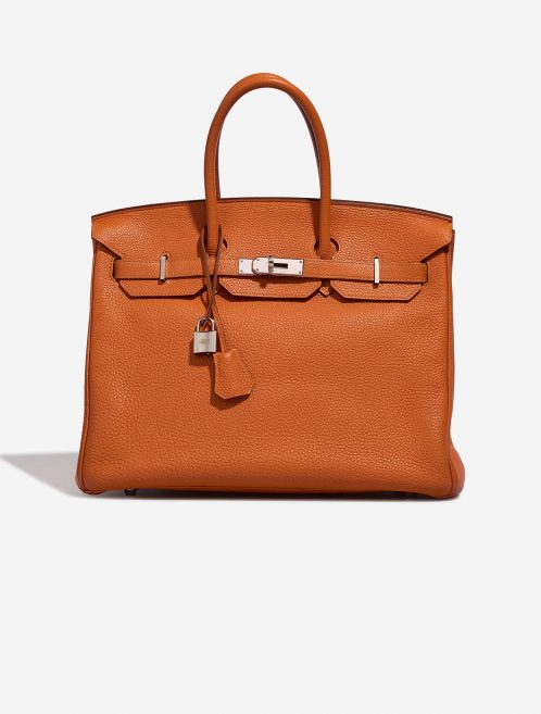Hermès Birkin 35 Orange Front  | Sell your designer bag on Saclab.com