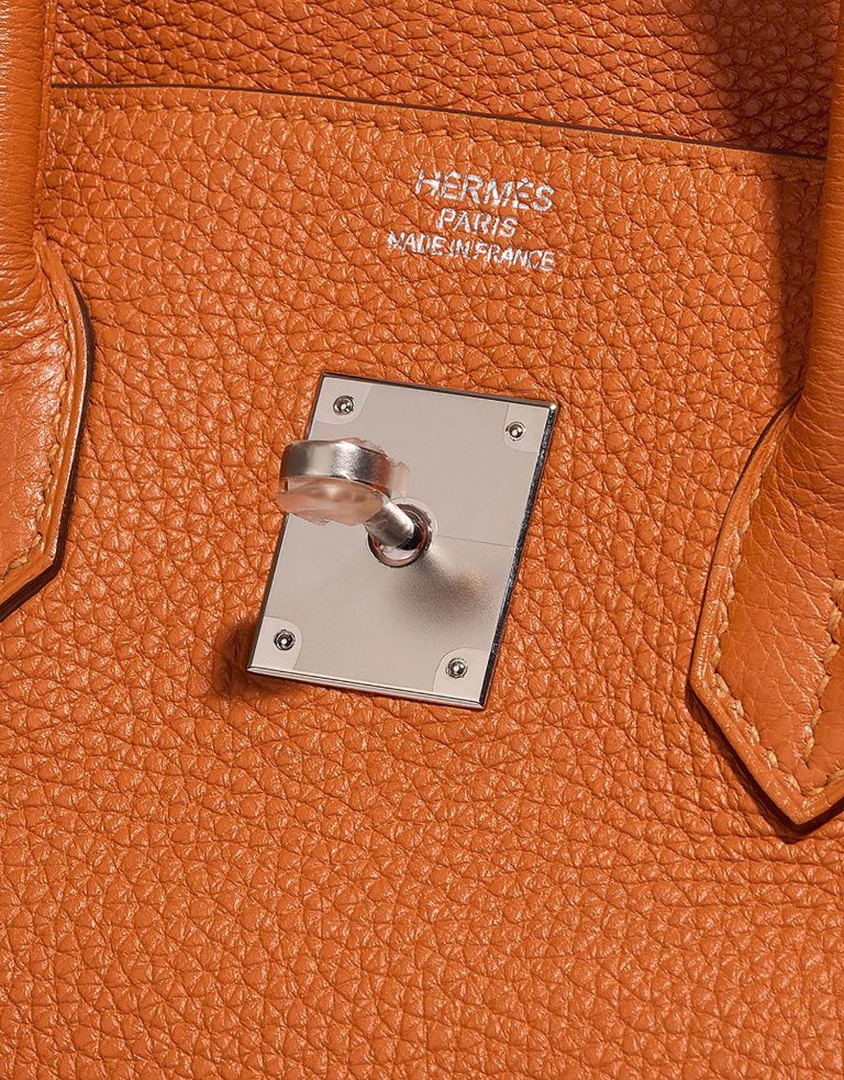 Hermès Birkin 35 Orange Logo  | Sell your designer bag on Saclab.com