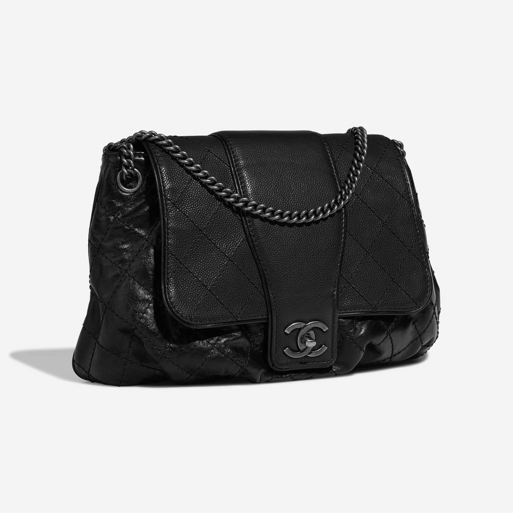 Chanel Flap Bag Large Calf / Caviar Black SACLÀB