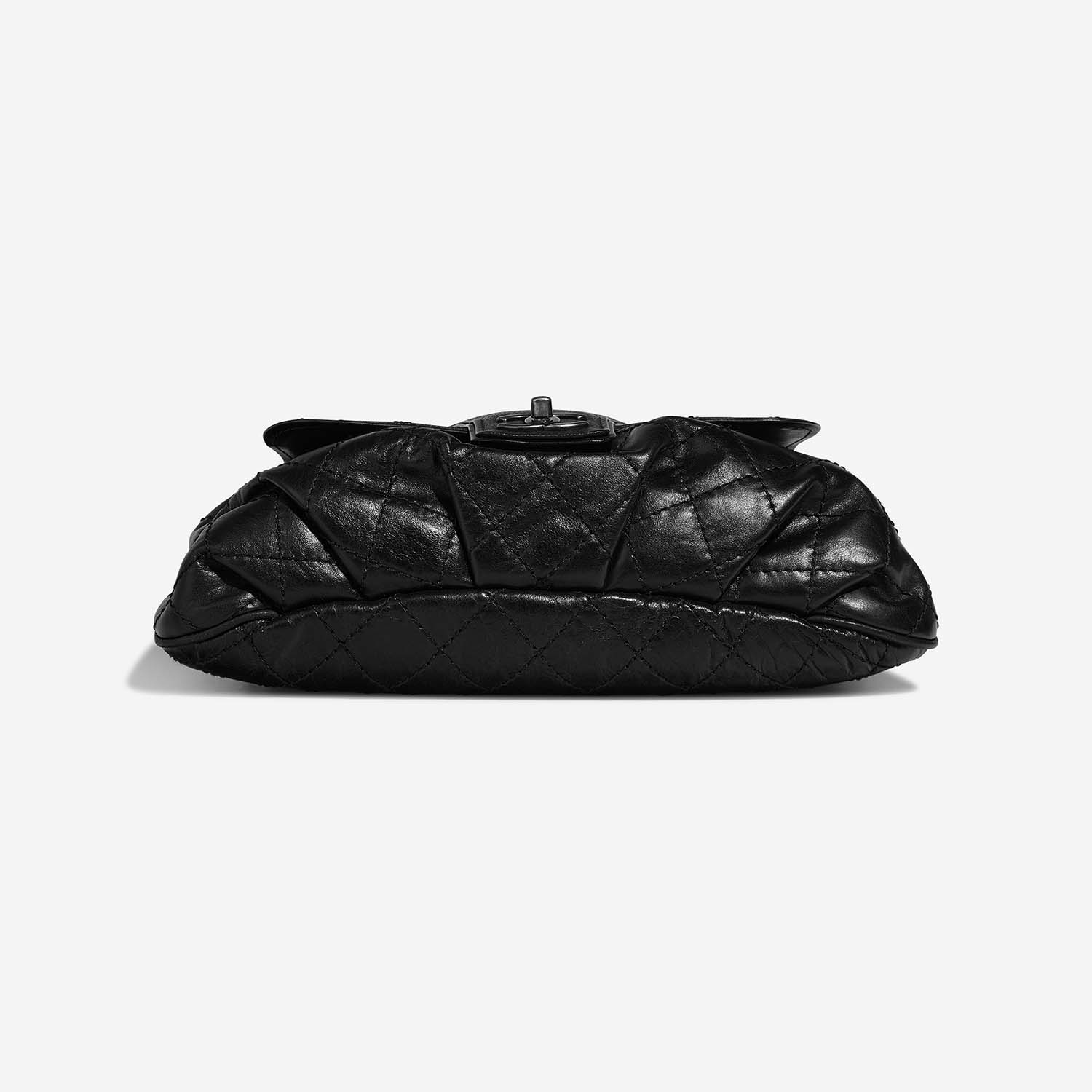 Flap Bag Large Calf / Caviar Black