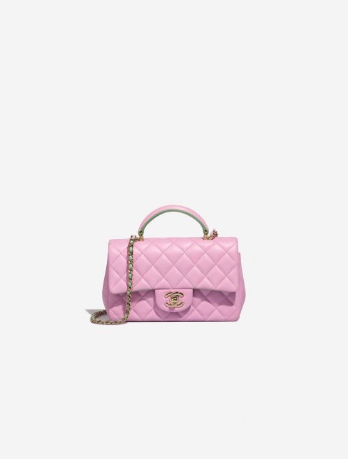Chanel Timeless MiniRectangular Pink-Green 0F | Sell your designer bag on Saclab.com