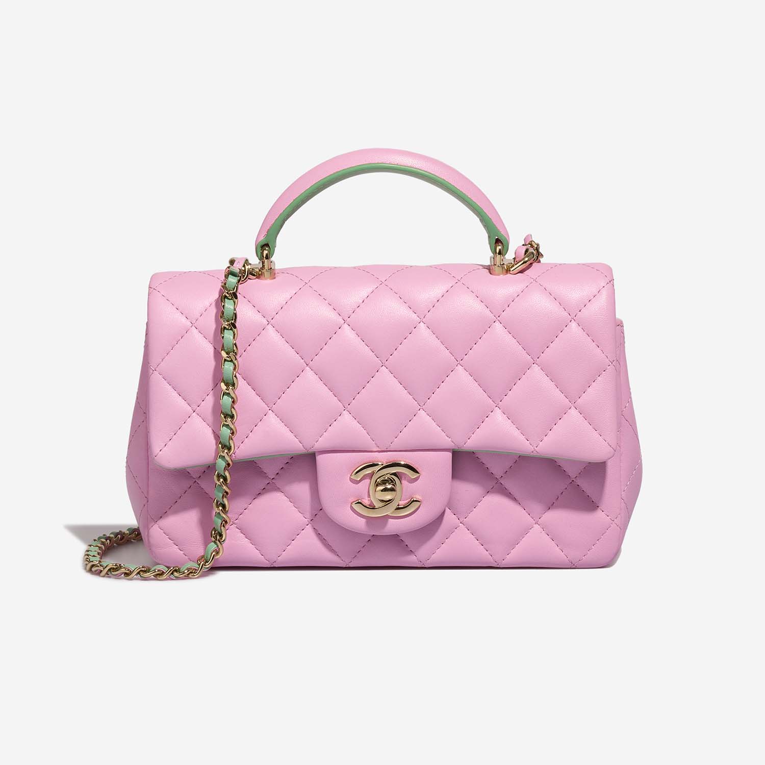 Chanel 2023 Round Vanity Case  Green Crossbody Bags Handbags  CHA900691   The RealReal