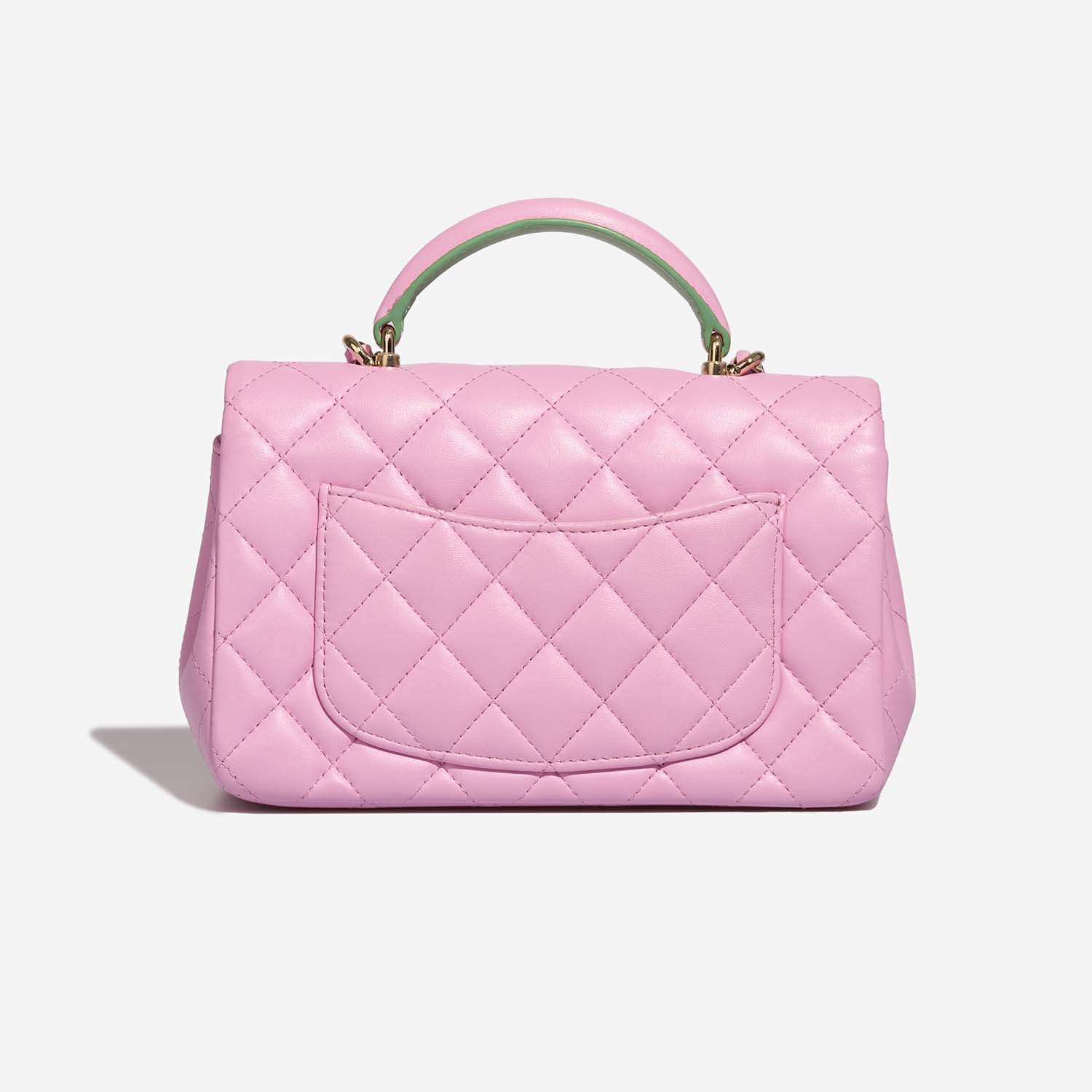 CHANEL Caviar Quilted Mini Coco Handle Flap Light Pink 1256851   FASHIONPHILE