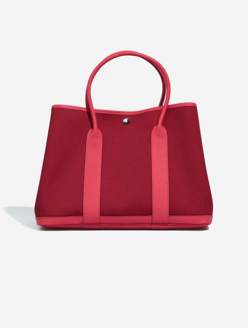 Hermès GardenParty 36 RougeGrenat-Bougainville Front  | Sell your designer bag on Saclab.com