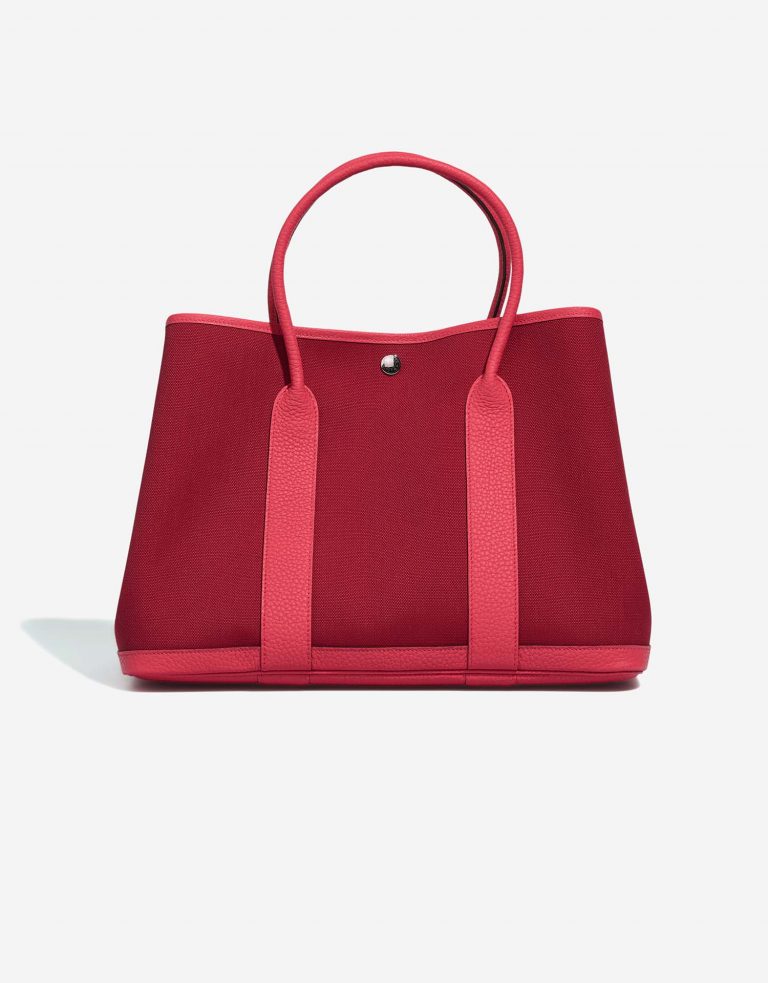 Hermès GardenParty 36 RougeGrenat-Bougainville Front  | Sell your designer bag on Saclab.com