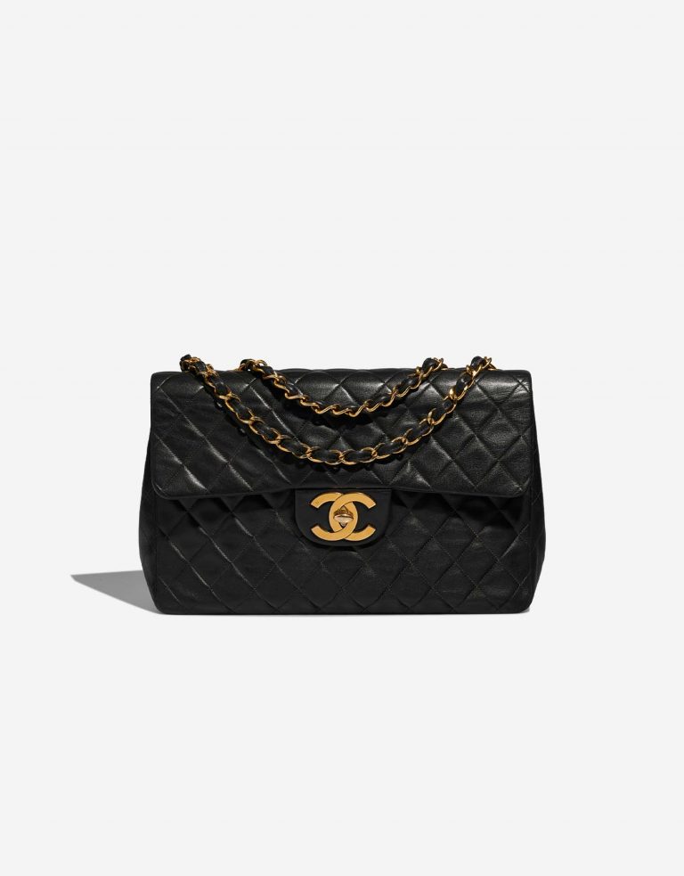 Chanel Timeless Maxi Black Front  | Sell your designer bag on Saclab.com
