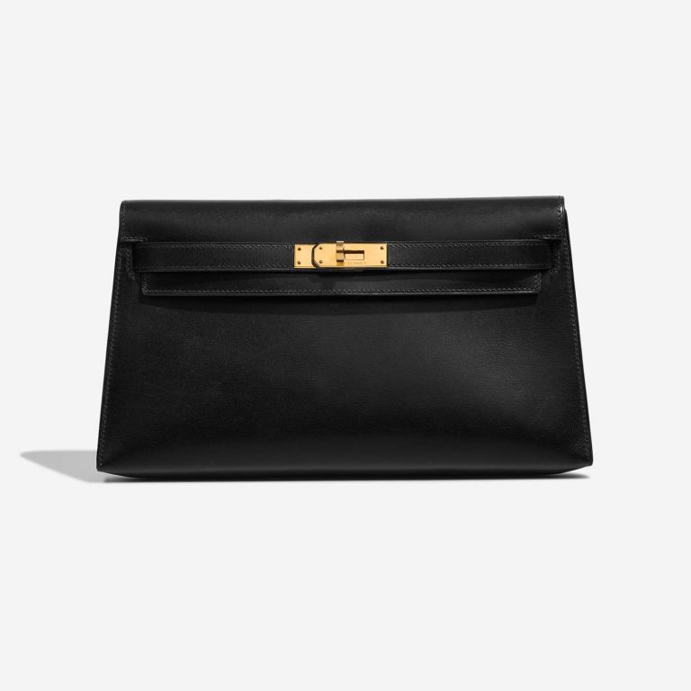 Hermès KellyElanPochette Black Front  | Sell your designer bag on Saclab.com