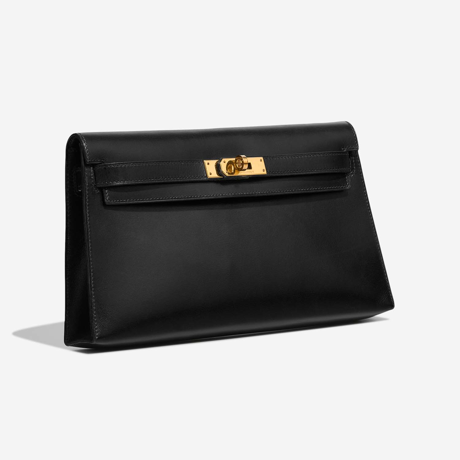 Hermès KellyElanPochette Black Side Front  | Sell your designer bag on Saclab.com