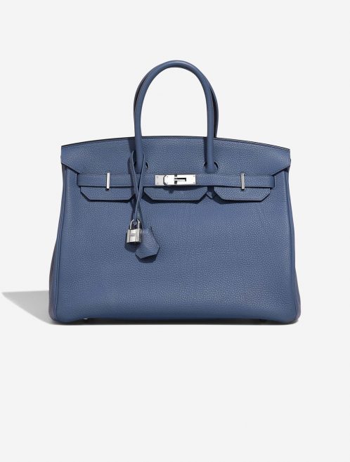 Hermès Birkin 35 BleuBrighton Front  | Sell your designer bag on Saclab.com