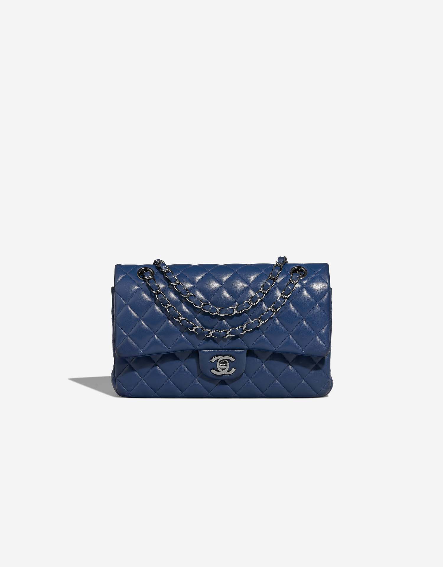 Chanel classic flap blue on sale