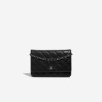 Chanel Timeless WalletOnChain Black Front  | Sell your designer bag on Saclab.com