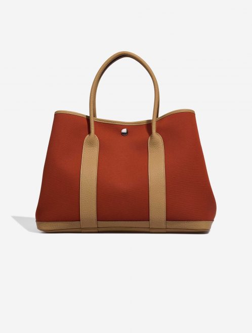 Hermès GardenParty 36 cuivre-orangeMecano-biscuit Front | Verkaufen Sie Ihre Designer-Tasche auf Saclab.com