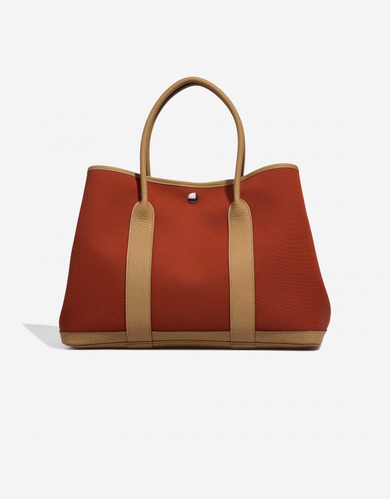 Hermès GardenParty 36 cuivre-orangeMecano-biscuit Front  | Sell your designer bag on Saclab.com