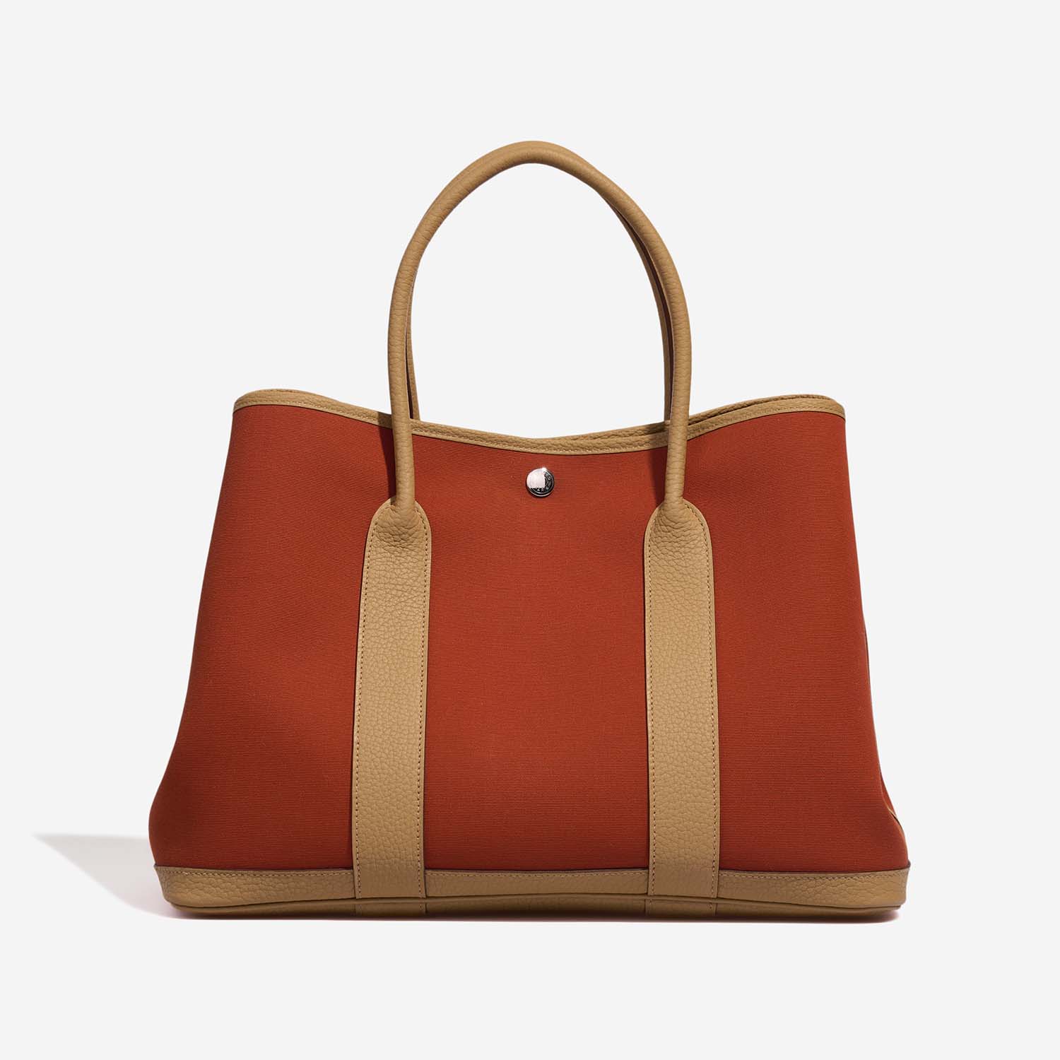 Hermès GardenParty 36 cuivre-orangeMecano-biscuit Back  | Sell your designer bag on Saclab.com
