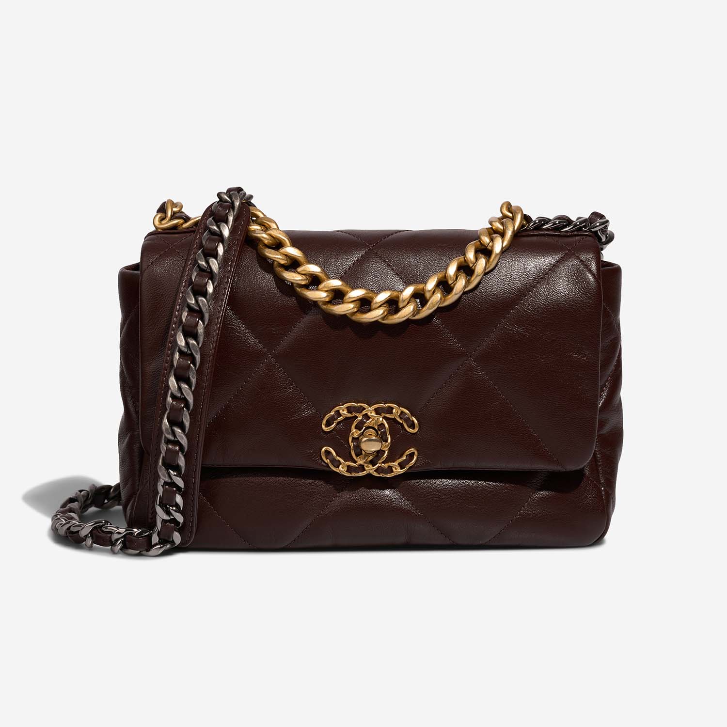 Chanel 19 FlapBag Brown 2F S | Sell your designer bag on Saclab.com