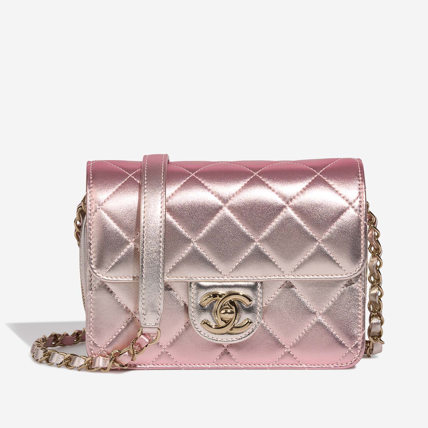 Chanel Timeless SmallFlapBag iridescent Front | Vendez votre sac de créateur sur Saclab.com