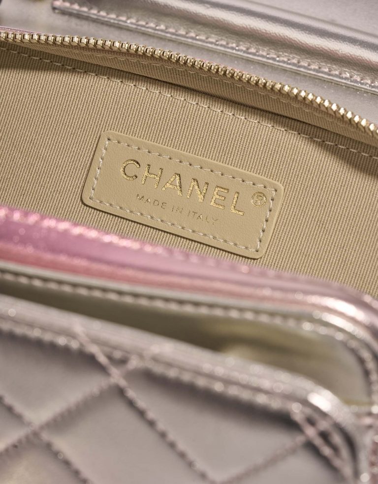 Chanel Timeless SmallFlapBag iridescent Logo  | Sell your designer bag on Saclab.com