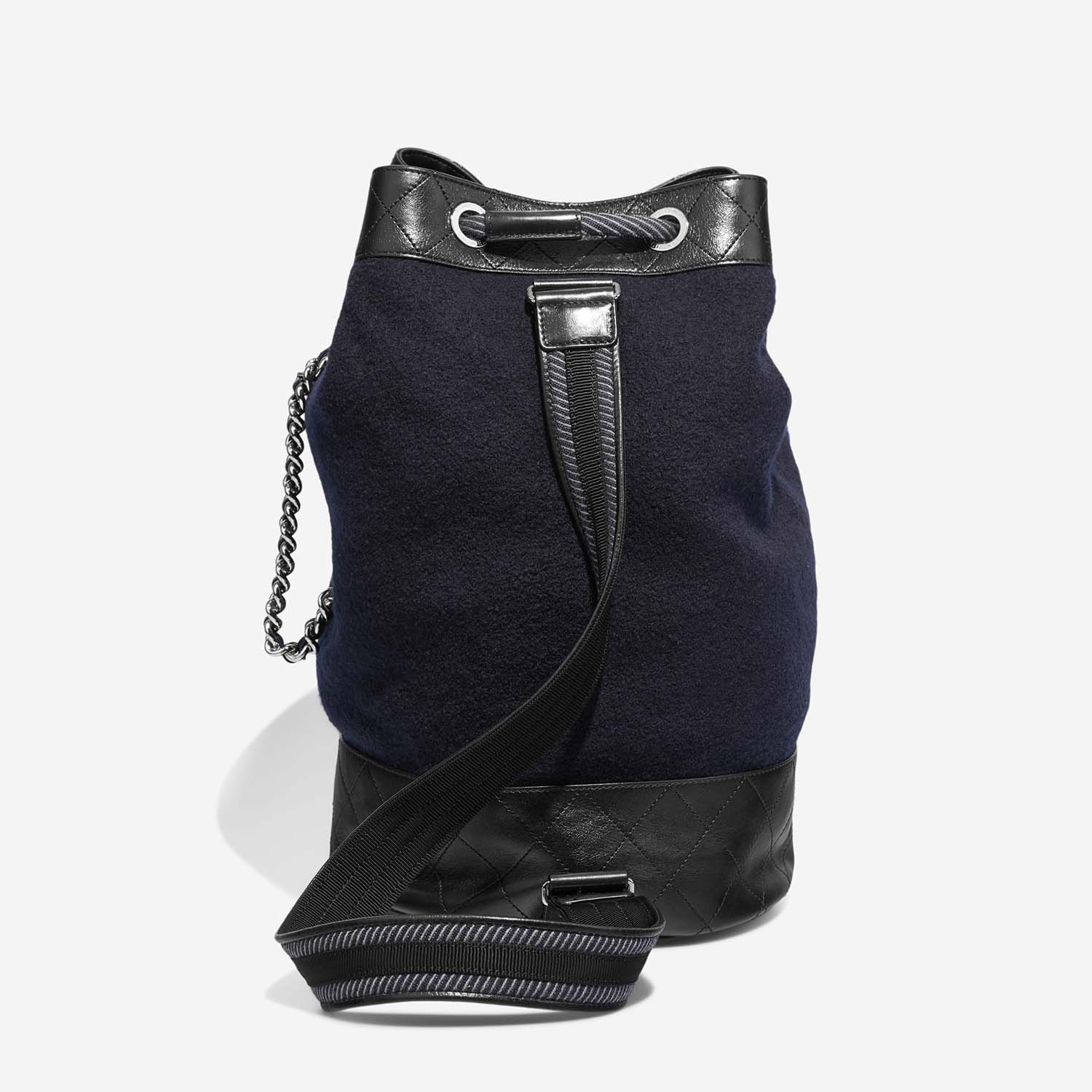 Chanel Backpack Blue-Black Back  | Sell your designer bag on Saclab.com