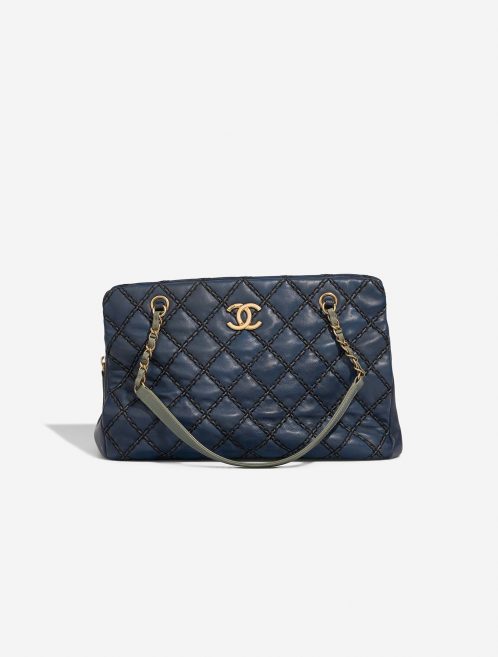 Chanel Shopping Tote Navy Front | Vendez votre sac de créateur sur Saclab.com