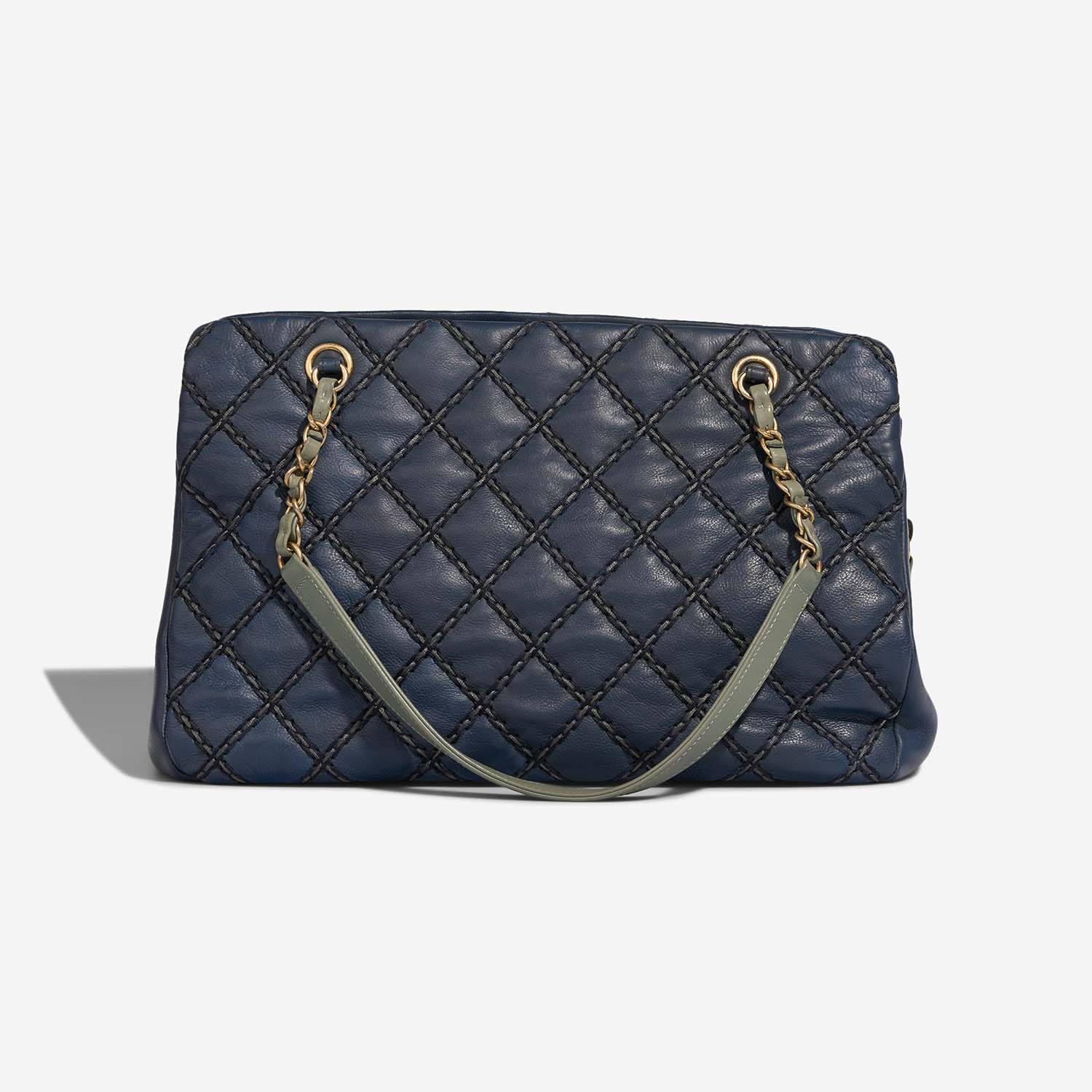 Chanel Shopping Tote Navy Back  | Sell your designer bag on Saclab.com