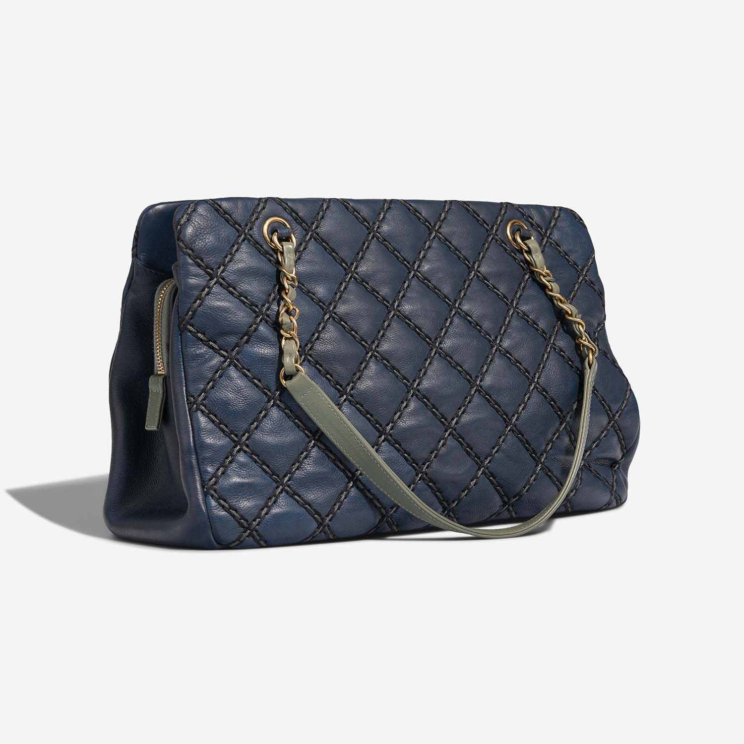 Chanel Shopping Tote Navy 7SB S | Sell your designer bag on Saclab.com
