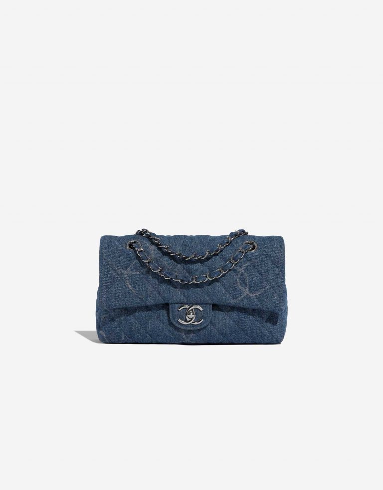 Chanel Timeless Medium Blue Front  | Sell your designer bag on Saclab.com